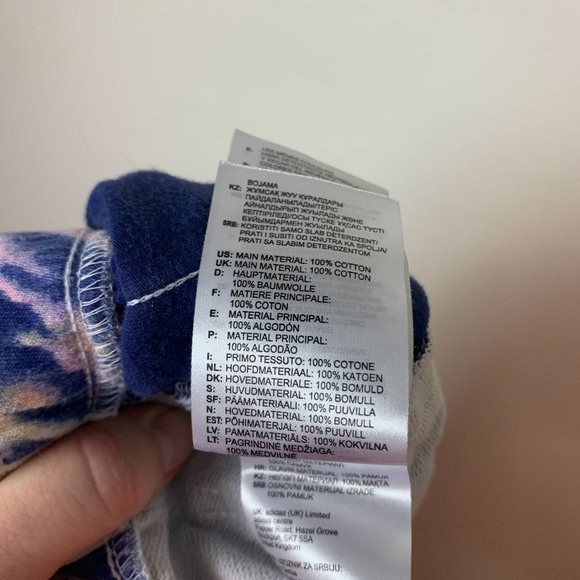 ADIDAS 3 Stripe Shorts Tie Dye XL - Picture 8 of 9